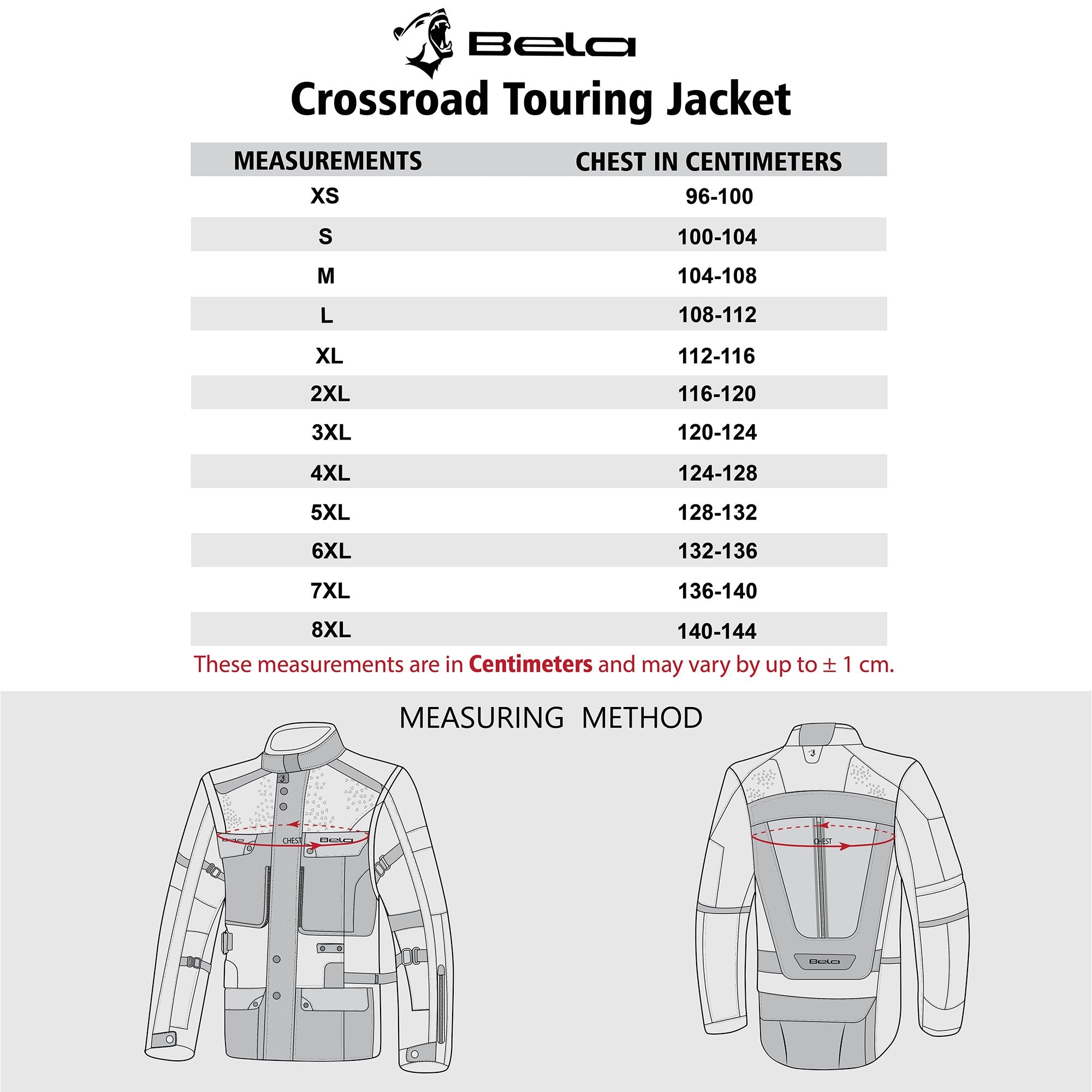 BELA CROSSROAD EXTREME WP Moto Têxtil Casacos Preto Antracite Vermelho