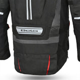 BELA CROSSROAD EXTREME WP Moto Têxtil Casacos Preto Antracite Vermelho - Imagem central traseira da Casacos