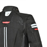 BELA CROSSROAD EXTREME WP Moto Têxtil Casacos Preto Antracite  Vermelho - Imagem parte superior costas Casacos