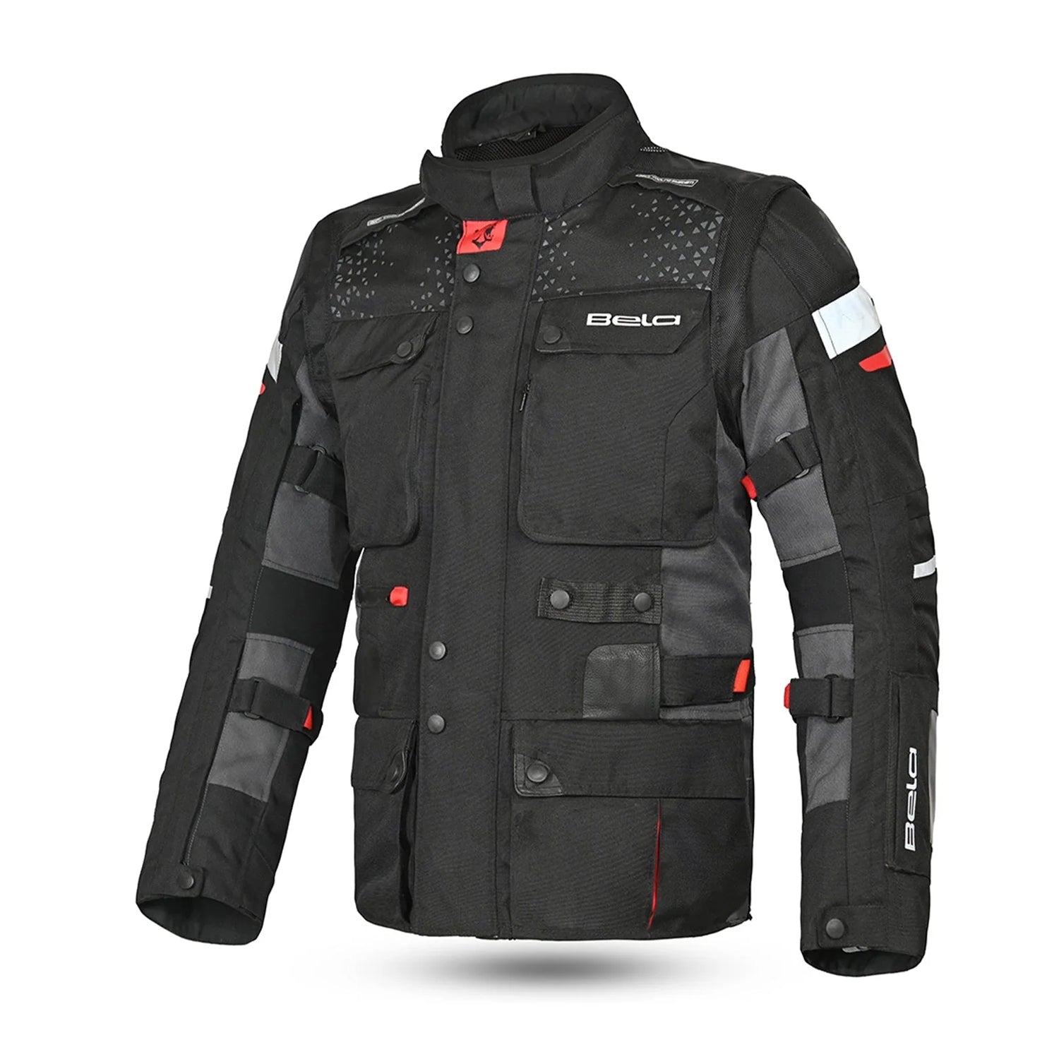 BELA CROSSROAD EXTREME WP Motorcycle Textile Jackets Black Anthracite Red – 1 – Maximomoto PT