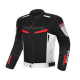 BELA SPRINTER Motorcycle Textile Jacket Ice Black Red
