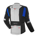 Beautiful Transformer 3 in 1 Motorcycle Jacket Gray Black Blue