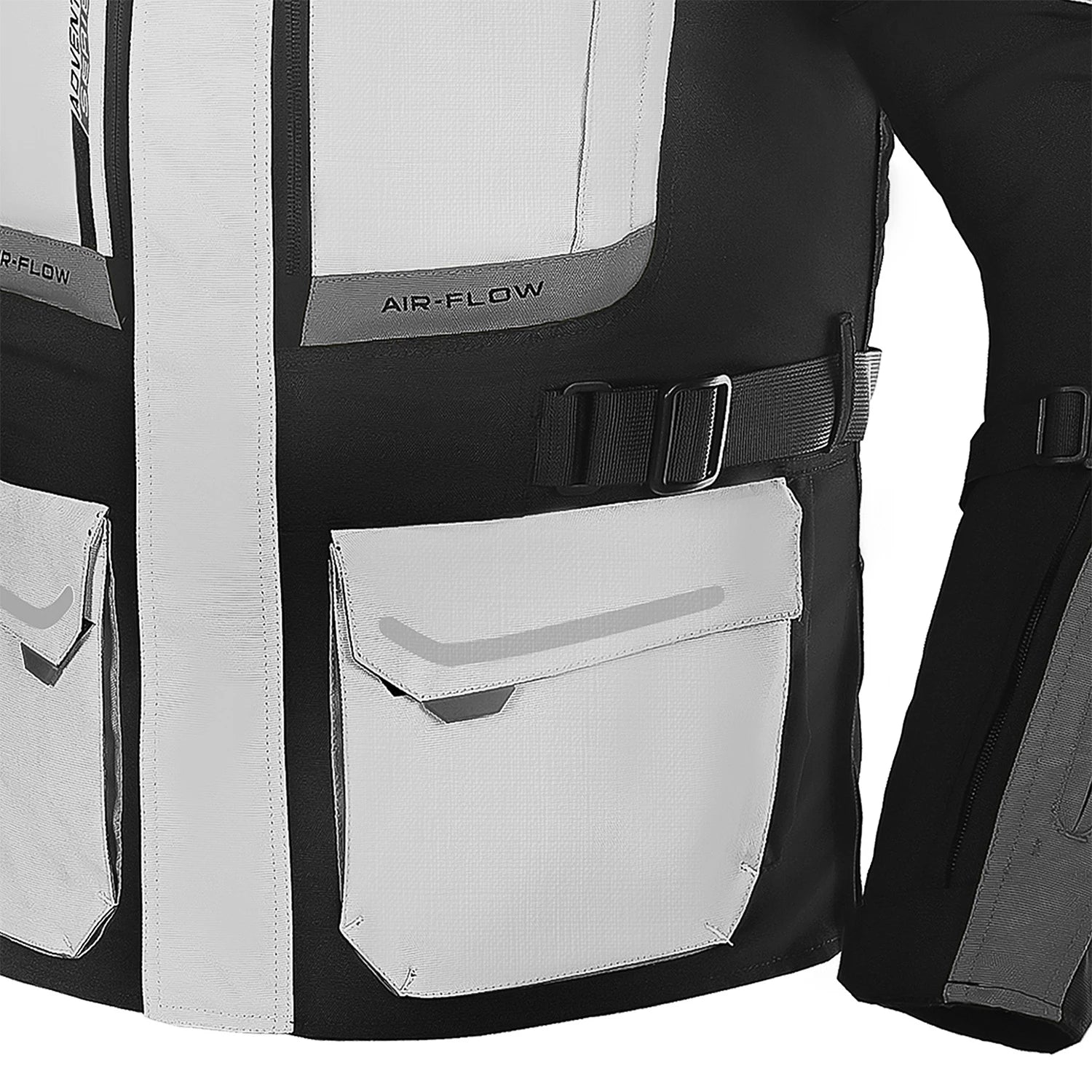 BELA TRANSFORMER 3 IN 1 Casacos De Moto Homem Textil Gelo Cinza Preto – 7 – Maximomoto PT