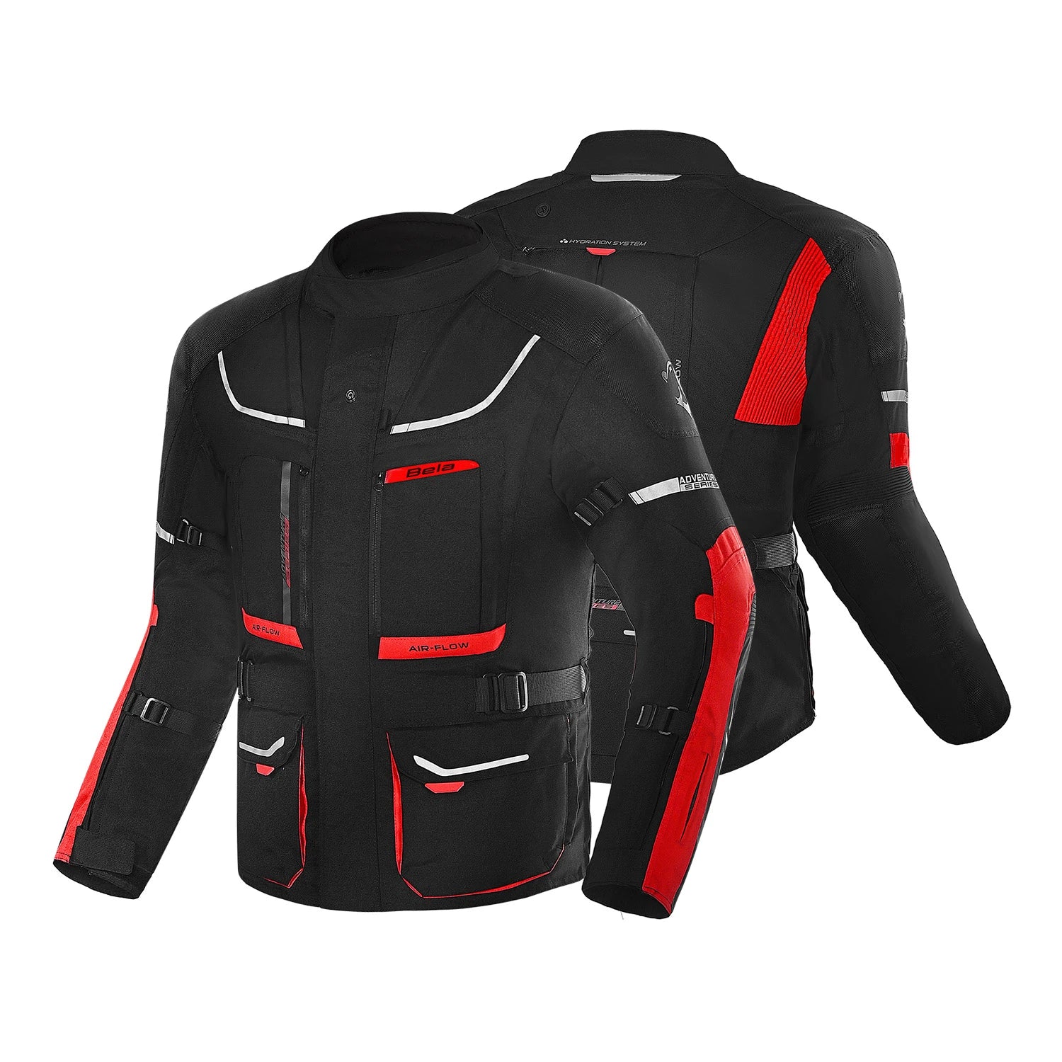 Beautiful Transformer 3 in 1 Motorcycle Black Red Jacket – 2 – Maximomoto PT