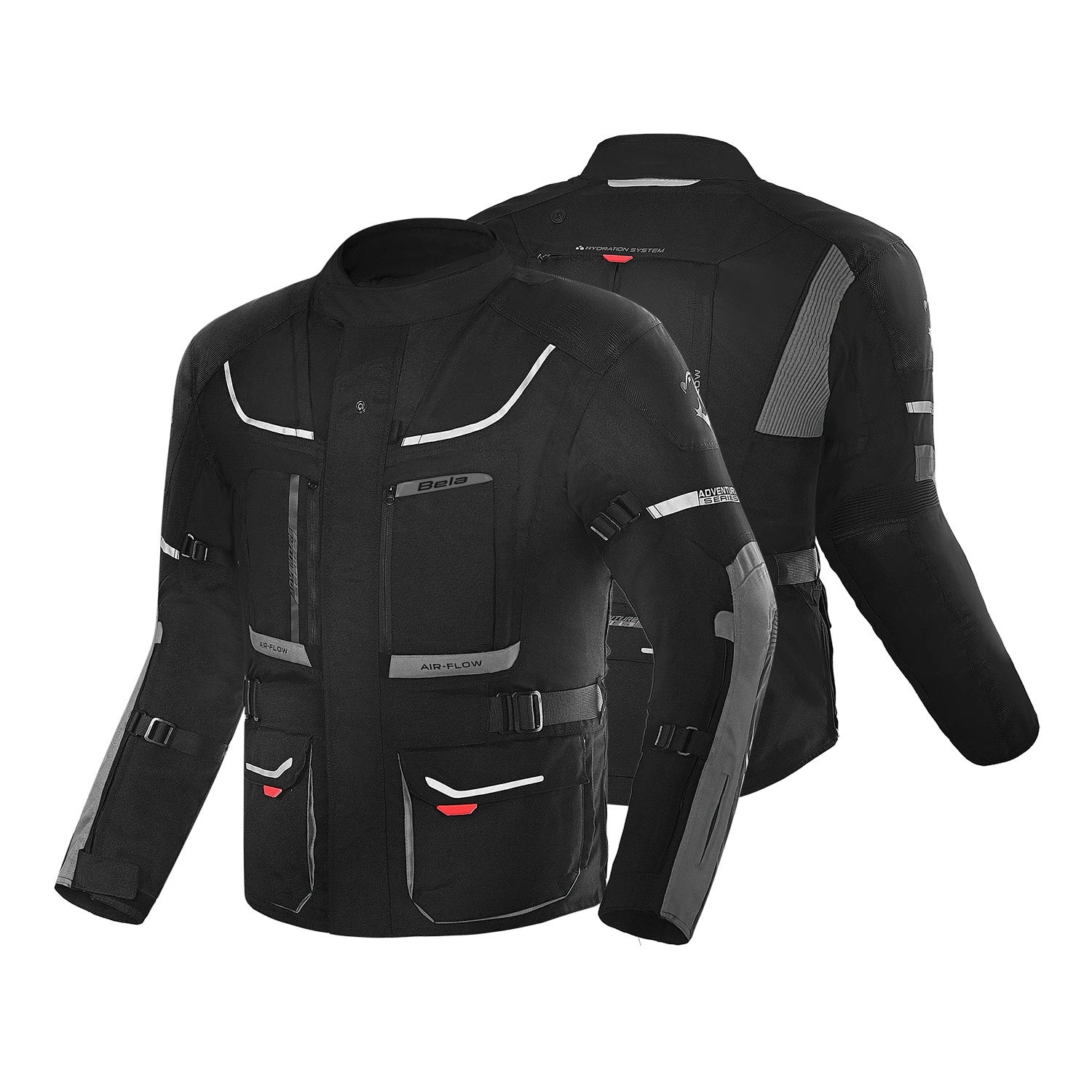 BELA TRANSFORMER 3 EM 1 CASACOS TEXTIL DE MOTO PRETO ANTRACITE – 2 – Maximomoto PT