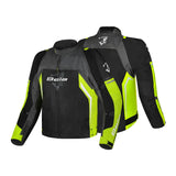 BELA CORDANIEL Motorcycle Jacket Black Dark Gray Yellow Textile