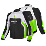 BELA CORDANIEL CASACOS DE MOTO HOMEM PRETO GELO VERDE FLUO