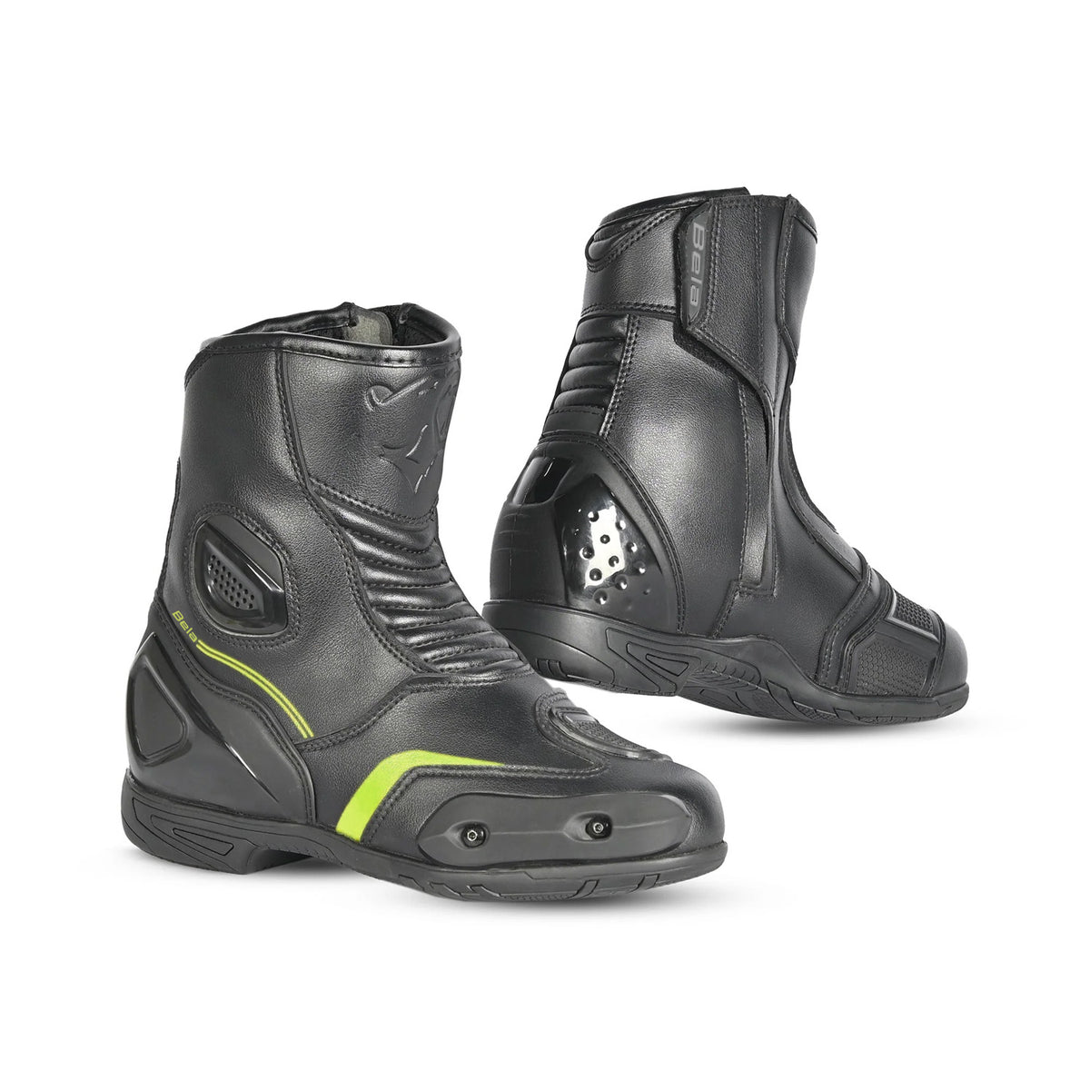 BELA FASTER 2.0 BOTAS DE MOTO PRETO AMARELO FLOU