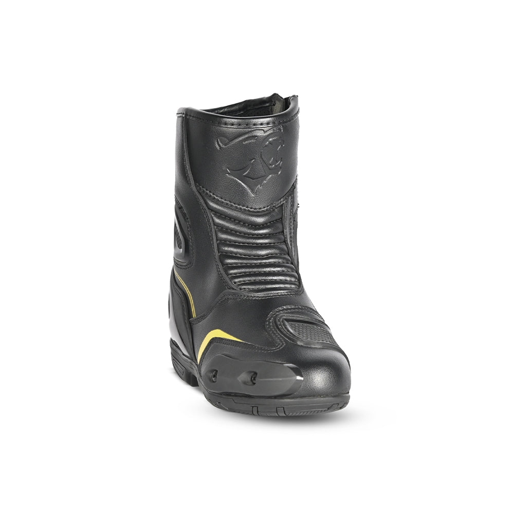 BELA FASTER 2.0 Moto Botas Preto Amarillo Fluor - Imagem frontal da Boots
