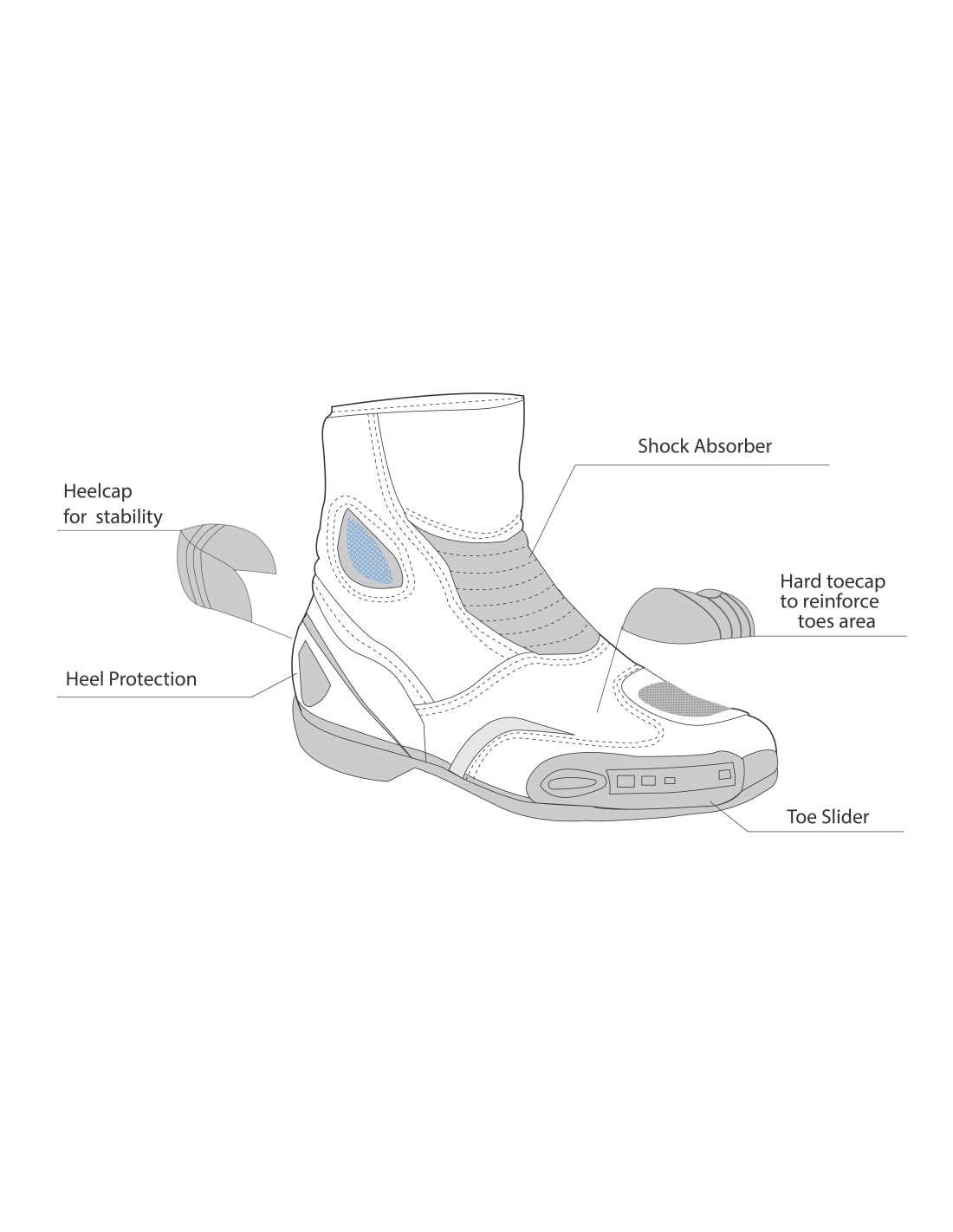 BELA FASTER 2.0 Moto Botas Preto Amarillo Fluor - Imagem vetorial 4 de botas