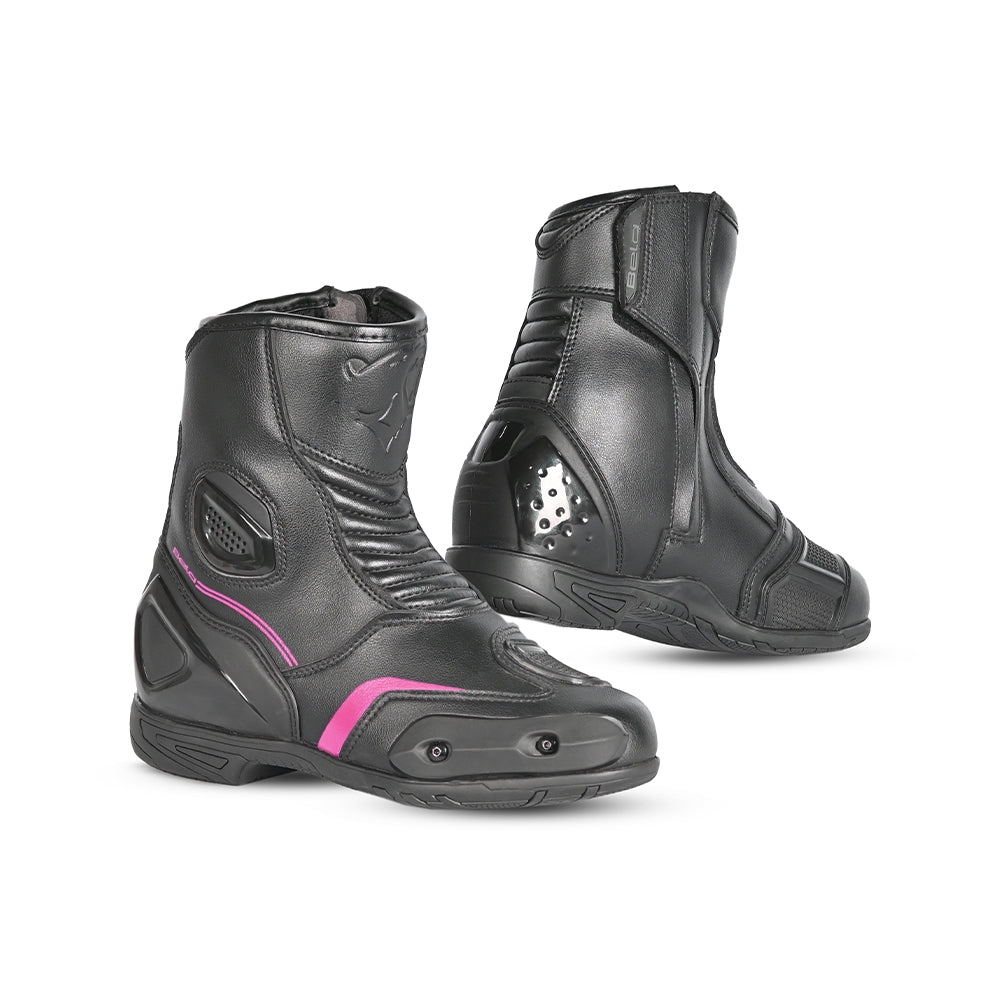 BELA FASTER 2.0 Motorcycle Boots Black Pink – 1 – Maximomoto PT