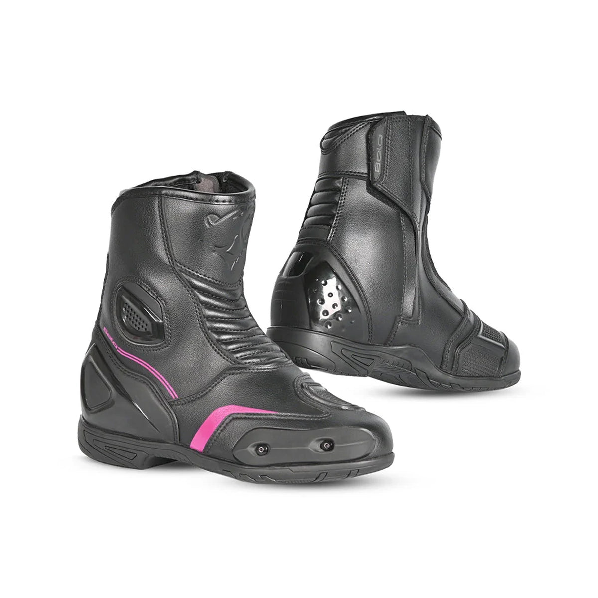 BELA FASTER 2.0 Moto Botas Preto Rosa