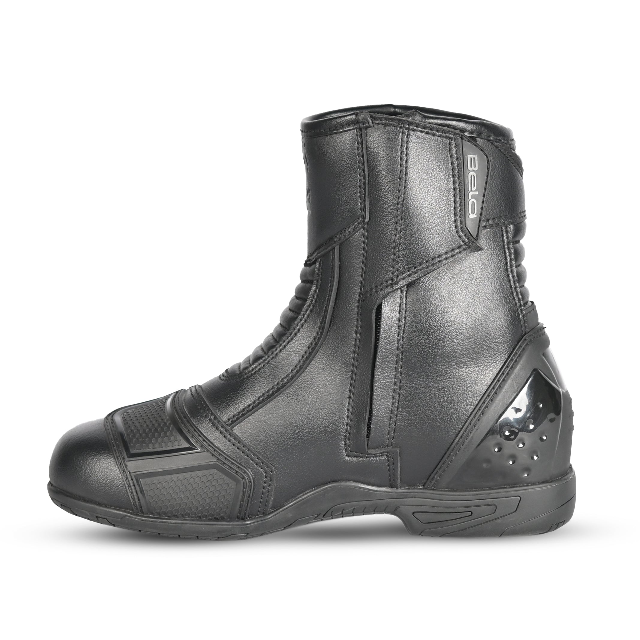 BELA FASTER 2.0 Moto Botas Preto Vermelho - Imagem do lado esquerdo de Boots