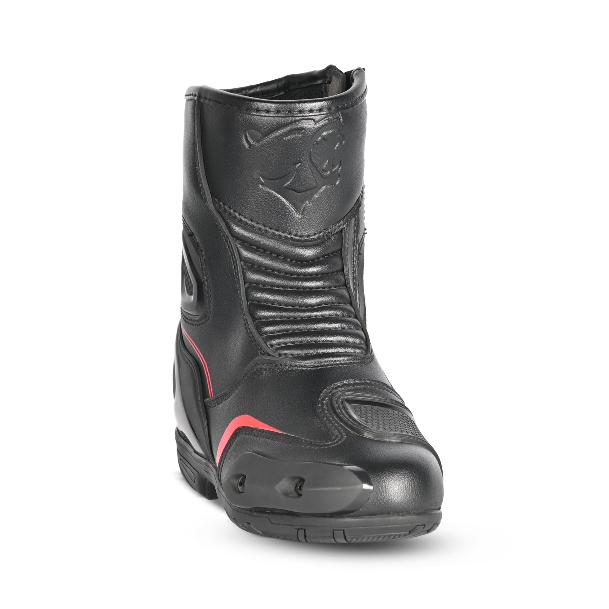 BELA FASTER 2.0 Moto Botas Preto Vermelho - Imagem frontal da Boots