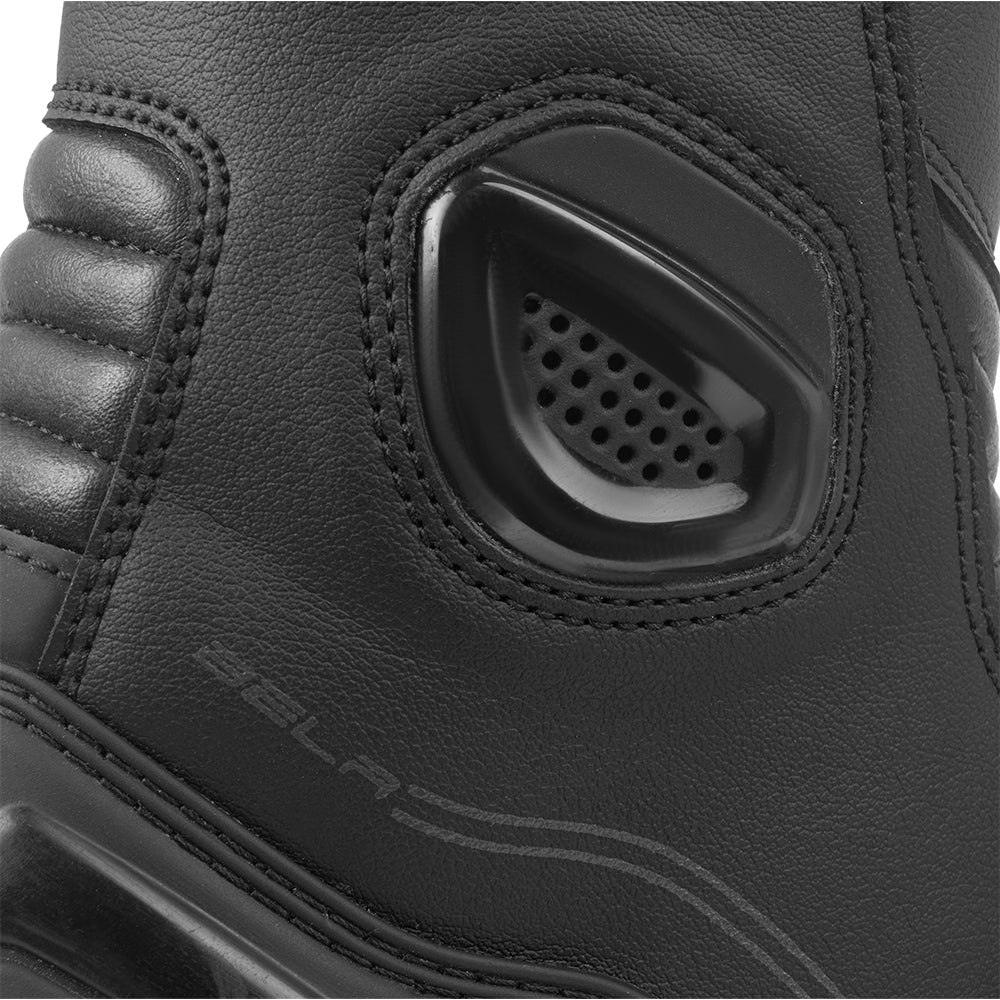 BELA FASTER 2.0 Moto Couro Botas Preto Cinza