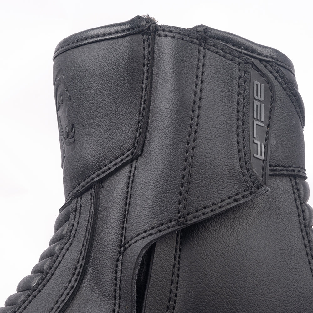 BELA FASTER 2.0 Moto Couro Botas Preto Cinza