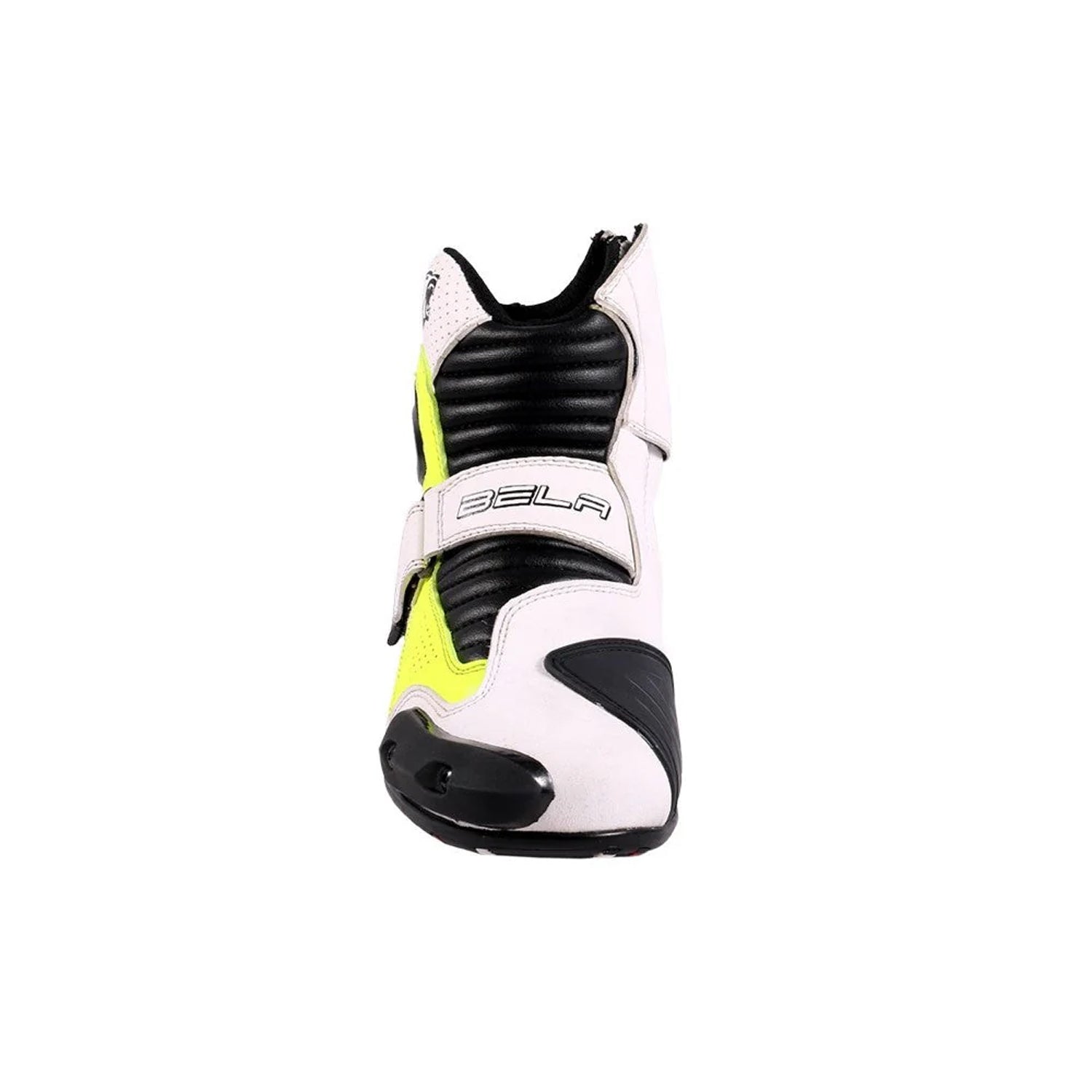 BELA FASTER Botas De Moto Couro Branco Fluor Amarelo – 5 – Maximomoto PT