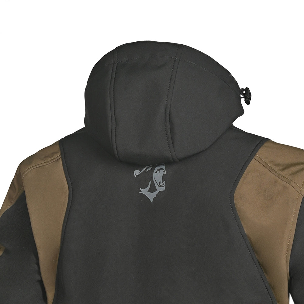 BELA FIRE FLY Moto Capuz Preto Oliva Verde Laranja - Imagem parte superior costas Casacos
