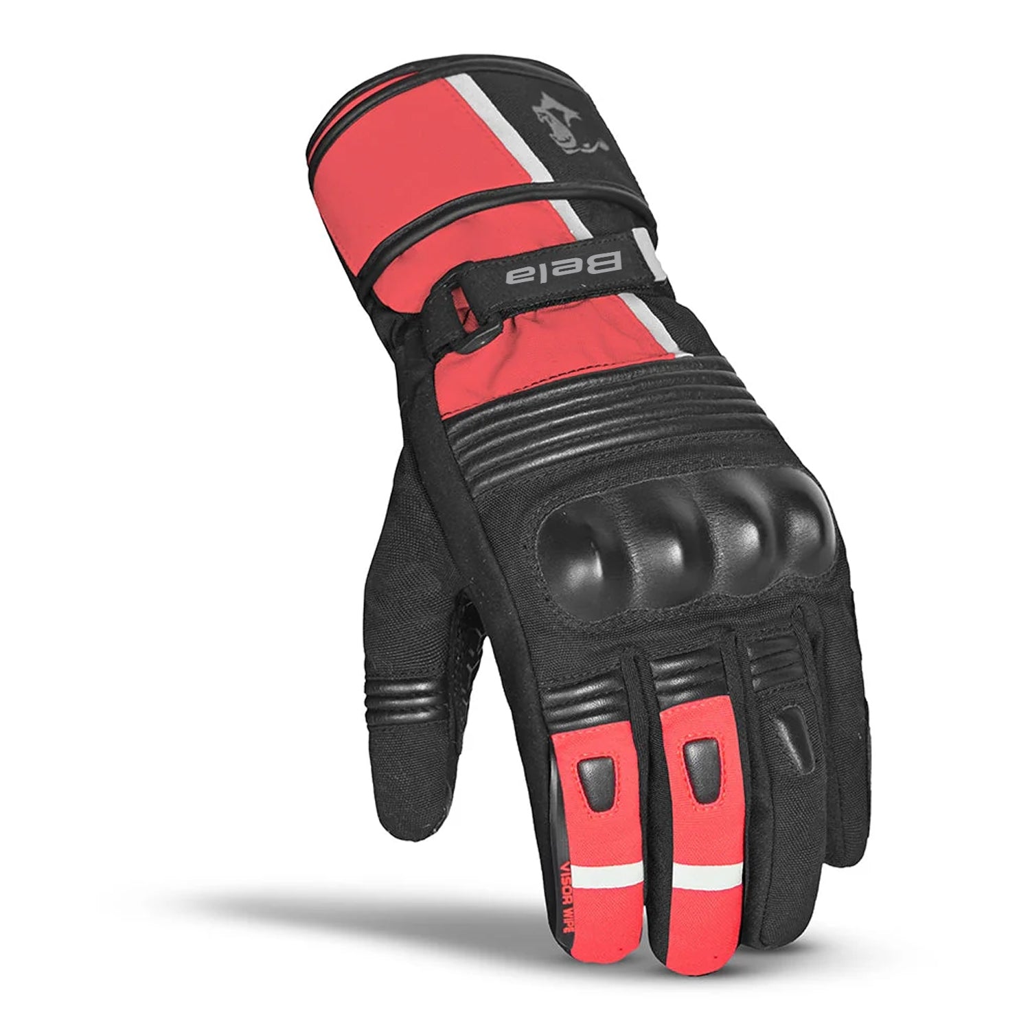 BELA ICE WINTER WP Moto Textile Gloves Black Red – 3 – Maximomoto PT