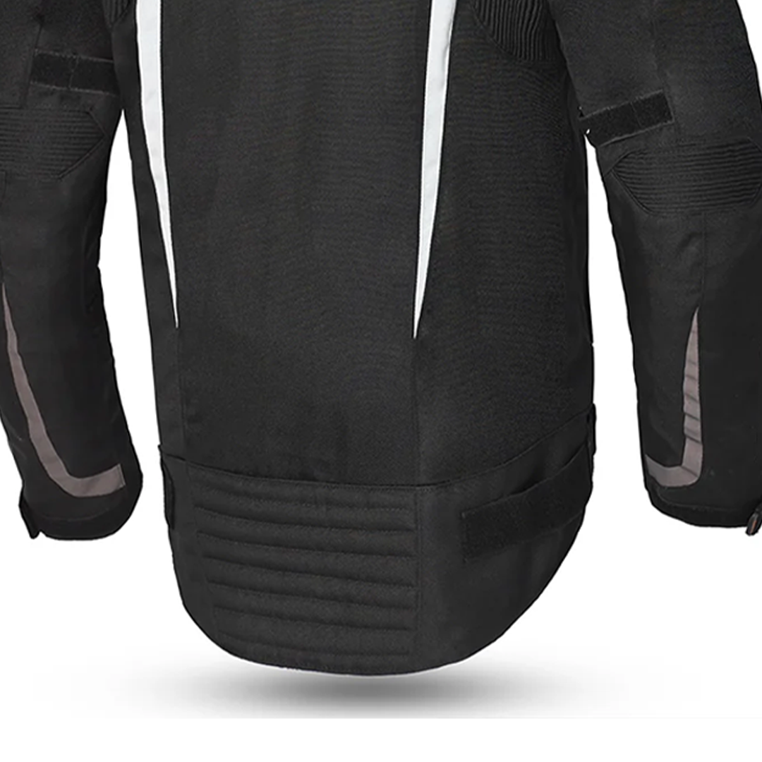 BELA HIGHLAND Men's Motorcycle Jacket Black White Orange – 8 – Maximomoto PT