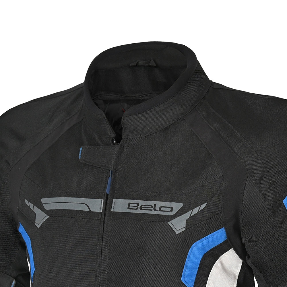 BELA HIGHLAND Moto Homem Casaco Preto Azul - Imagem frontal superior da Casacos