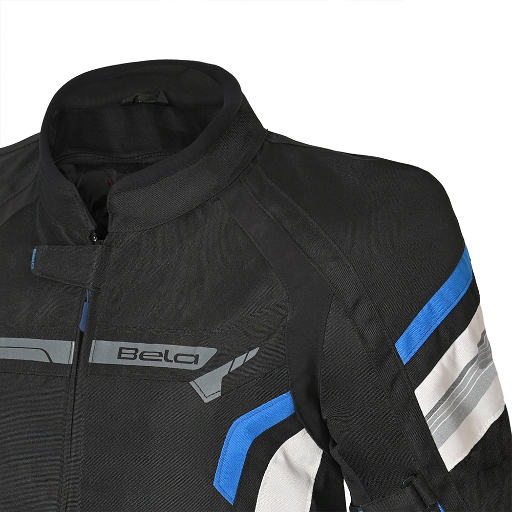 BELA HIGHLAND Moto Homem Casaco Preto Azul - Imagem frontal superior da Casacos