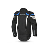 BELA HIGHLAND Moto Homem Casaco Preto Azul  - Imagem traseira da ja Casacos