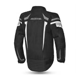 BELA HIGHLAND Moto Homem Casaco Preto Branco