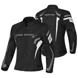 BELA HIGHLAND Motociclista Senhora Casaco Preta Gelo Cinzento