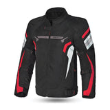 BELA HIGHLAND Motorcycle Ladies Coats Black Ice Red