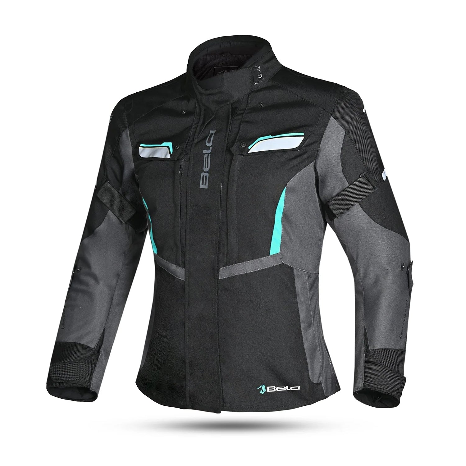 BELA HURRICANE 3 in 1 Women's Motorcycle Jacket Turquoise Black – 1 – Maximomoto PT