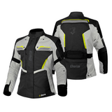 BELA HURRICANE 3 in 1 Women's Motorcycle Jacket Black Gray Yellow
