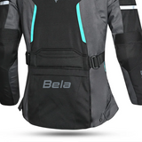BELA HURRICANE 3 Em 1 Moto Senhora Casaco Turquesa Preto