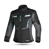 BELA HURRICANE 3 Em 1 Moto Senhora Casaco Turquesa Preto