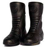 BELA HURRICANE WP Moto Couro Botas Pretas - Imagem dupla de botas