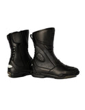 BELA HURRICANE WP Moto Couro Botas Pretas - Imagem dupla de botas