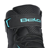 BELA JET EVO Moto Couro Botas Senhora Turquesa Preta