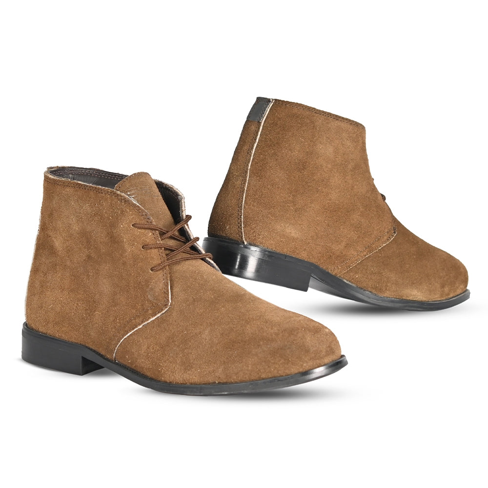 BELA KENT Moto Couro Botas Marrón C - Imagem dupla de botas