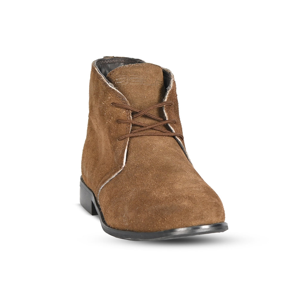 BELA KENT Moto Couro Botas Marrón C - Imagem frontal da Boots