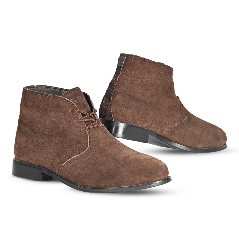 BELA KENT Moto Couro Botas Marrón D - Imagem dupla de botas