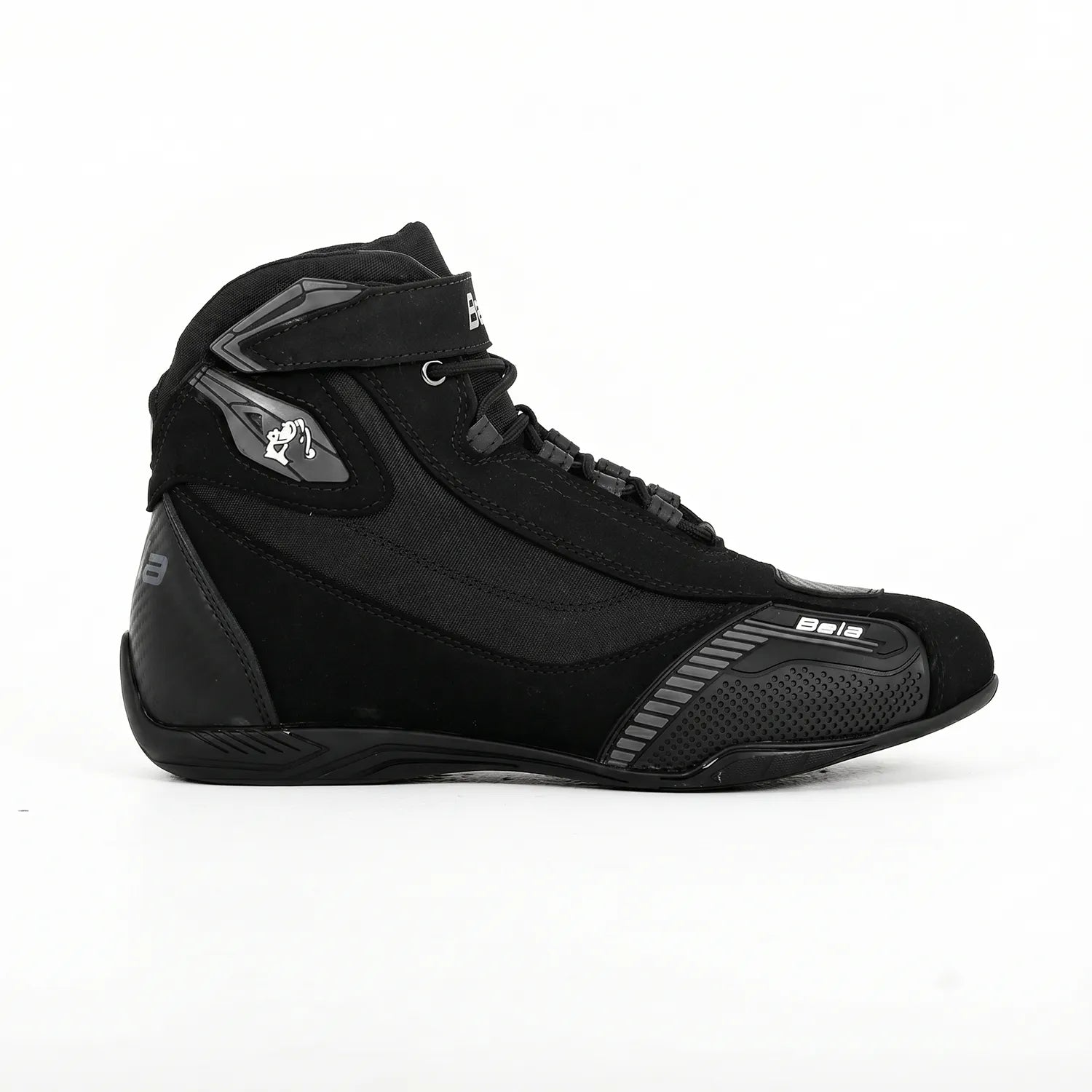 BELA Kiva Men's Motorcycle Leather Boots Black Gray – 2 – Maximomoto PT