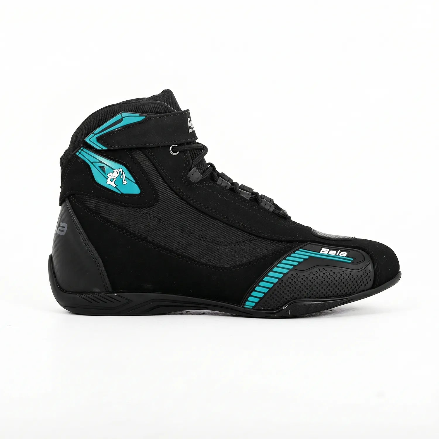 BELA KIVA Motorcycle Leather Boots for Women, Turquoise Black – 2 – Maximomoto PT
