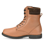 BELA LEGACY Moto Couro Botas Marron - Imagem do lado esquerdo de Boots