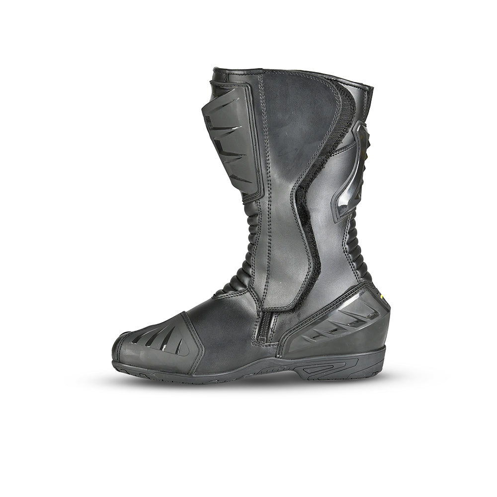 BELA MASTER Homem Moto Couro Botas Preto Fluorescente Amarelo - Imagem do lado esquerdo de Boots