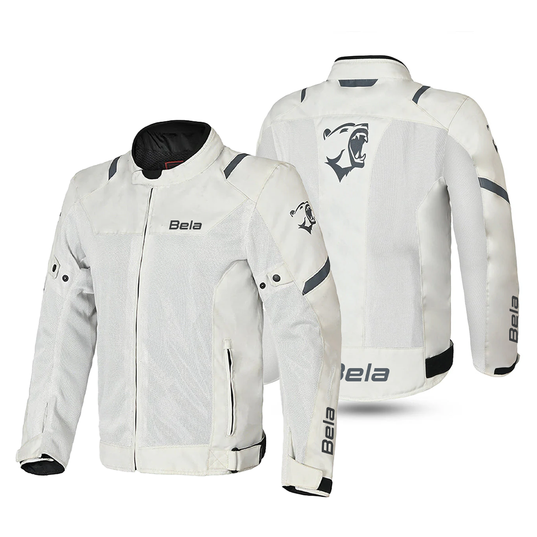 BELA MESH PRO Moto Homem Casaco Branco – 2 – Maximomoto PT