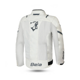 BELA MESH PRO Moto Homem Casaco Branco
