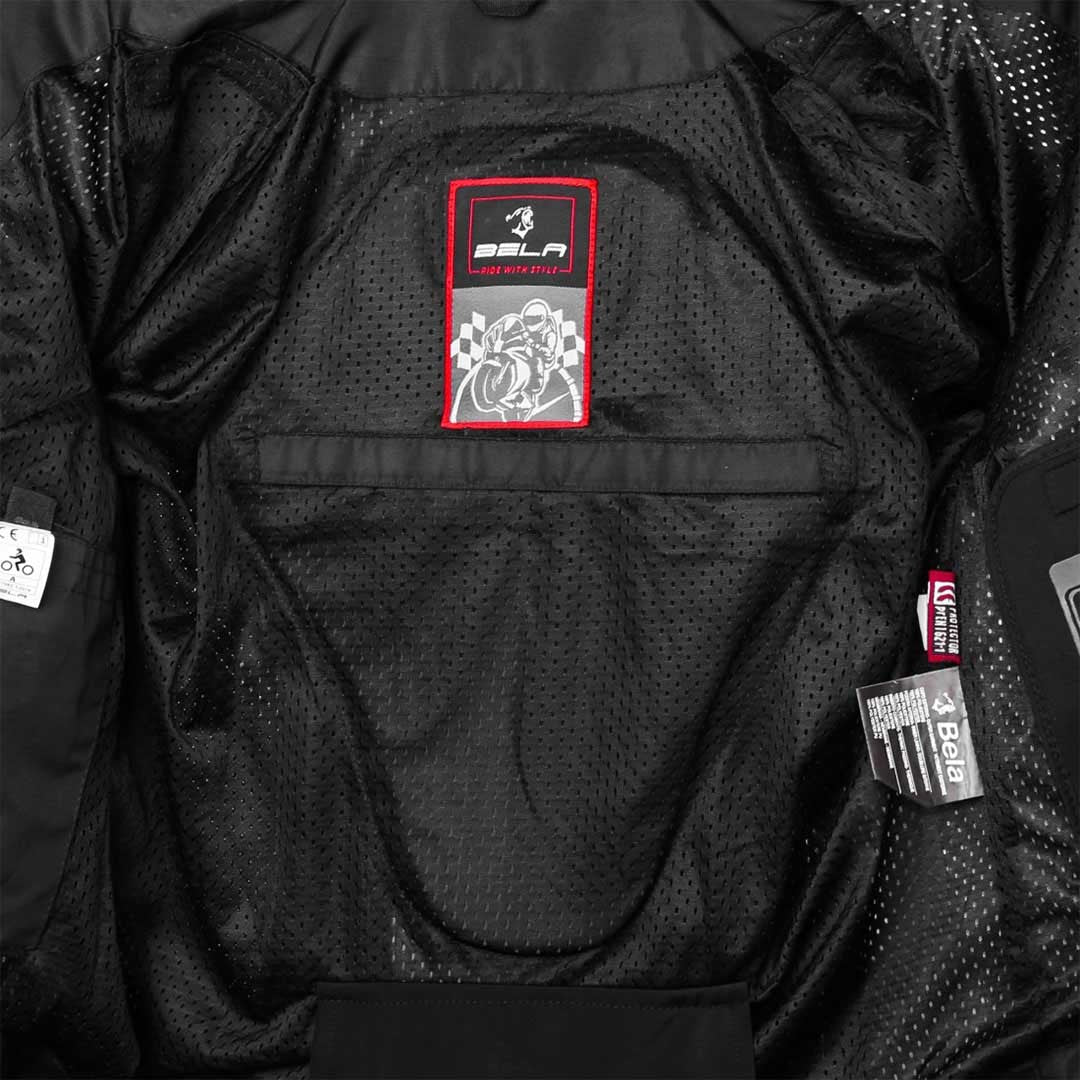 BELA MESH PRO Moto Casaco Senhora Preto