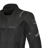 BELA MESH PRO Moto Casaco Senhora Preto - Imagem frontal esquerda da Casacos