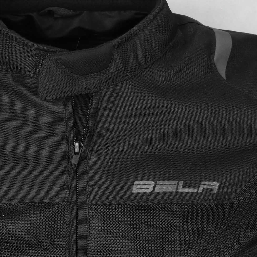 BELA MESH PRO Moto Casaco Senhora Preto - Imagem frontal superior da Casacos
