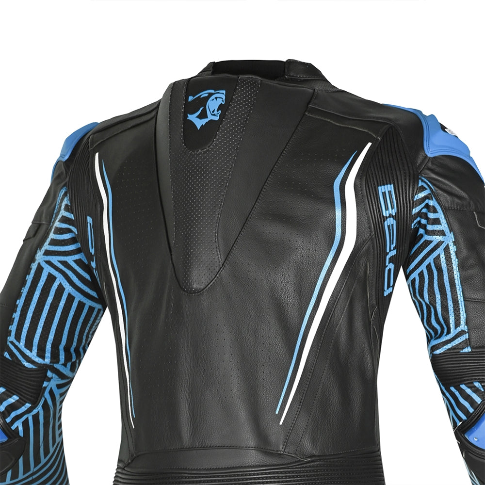 BELA MONO 1 PC NORTH STAR Moto Fatos Preto Azul - Imagem da parte superior das costas do terno
